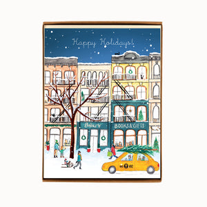 
                  
                    Load image into Gallery viewer, Box of 8 New York Cast Iron Building Holiday Cards
                  
                