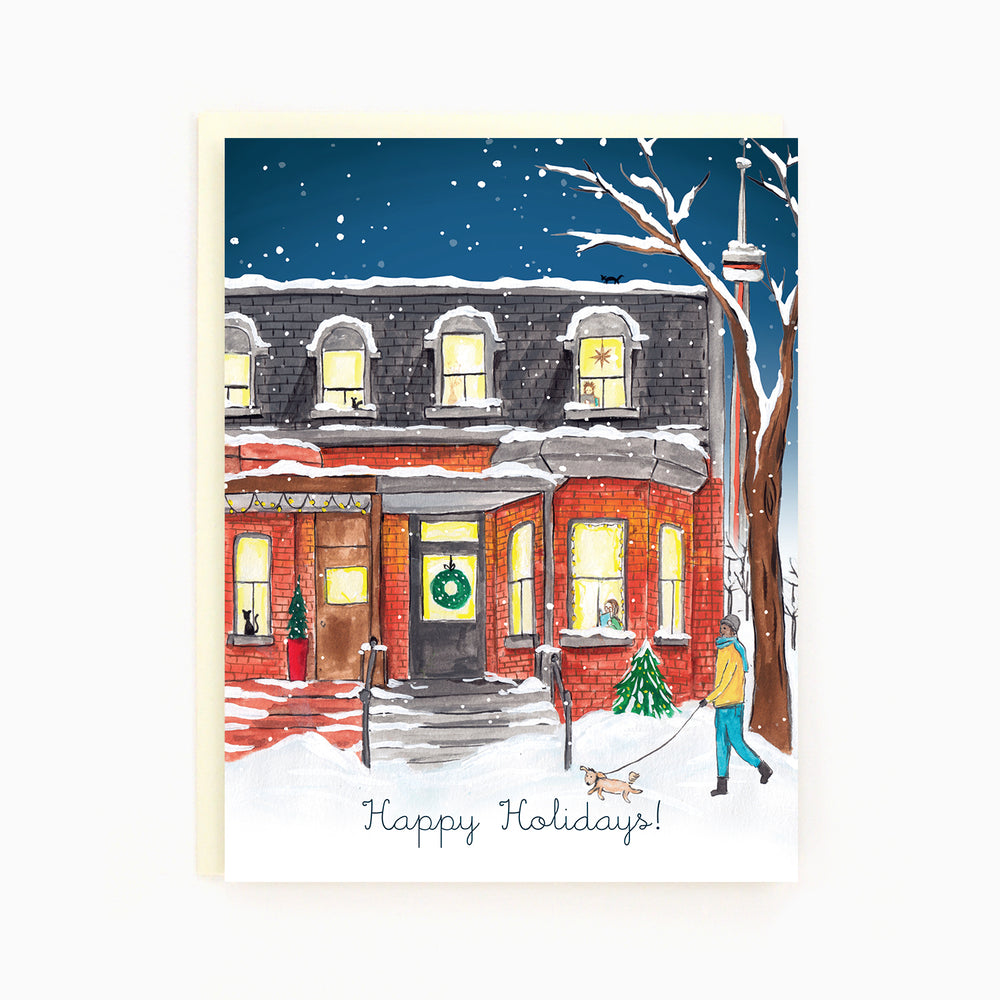 Toronto Draper Street Holiday Greeting Card