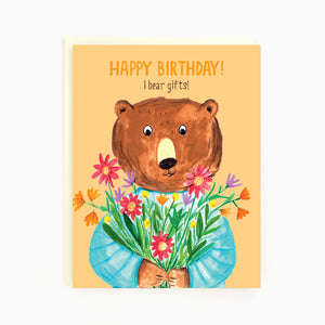 
                  
                    Load image into Gallery viewer, Birthday Bear Flowers Card
                  
                