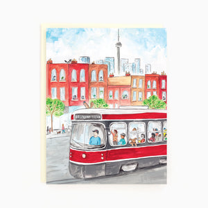 
                  
                    Load image into Gallery viewer, Toronto Spadina Streetcar Greeting Card
                  
                