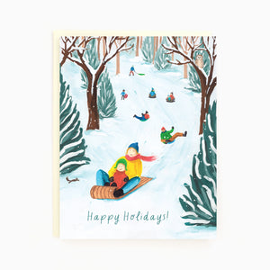 
                  
                    Load image into Gallery viewer, Holiday Tobogganing Card
                  
                