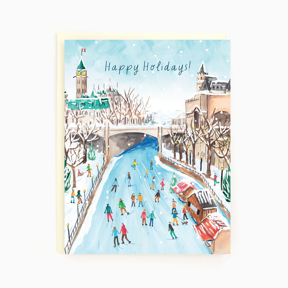 
                  
                    Load image into Gallery viewer, Ottawa Rideau Canal Holiday Card
                  
                