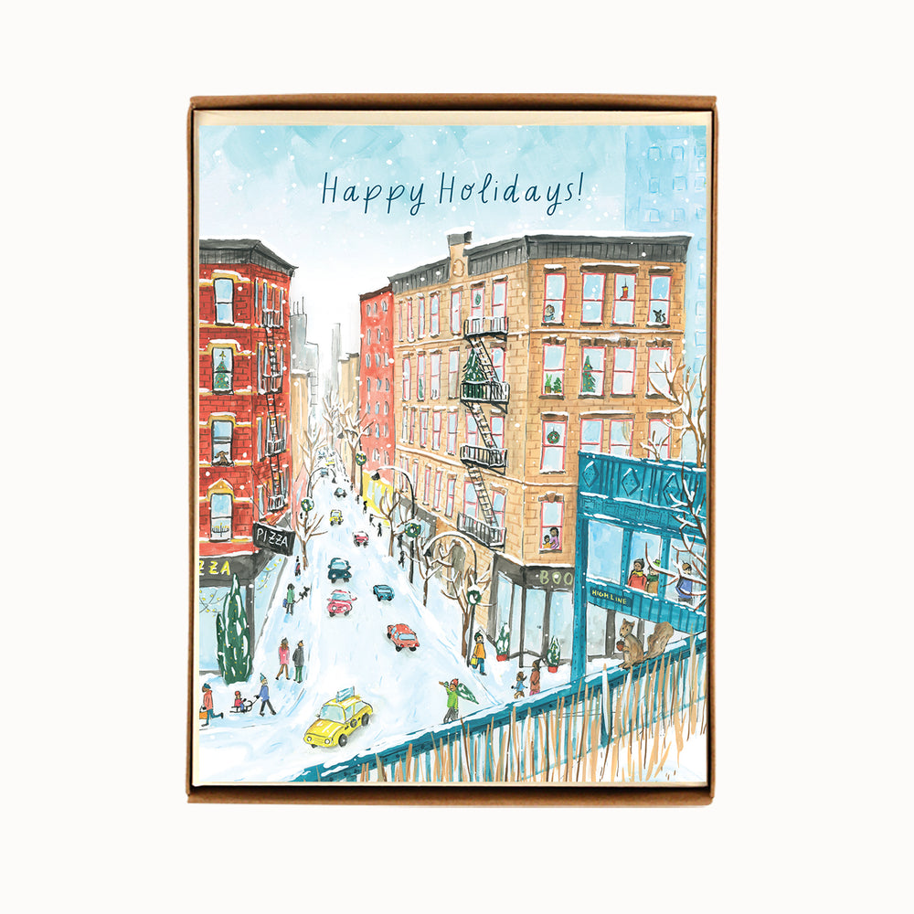 Box of 8 New York High Line Holiday Cards