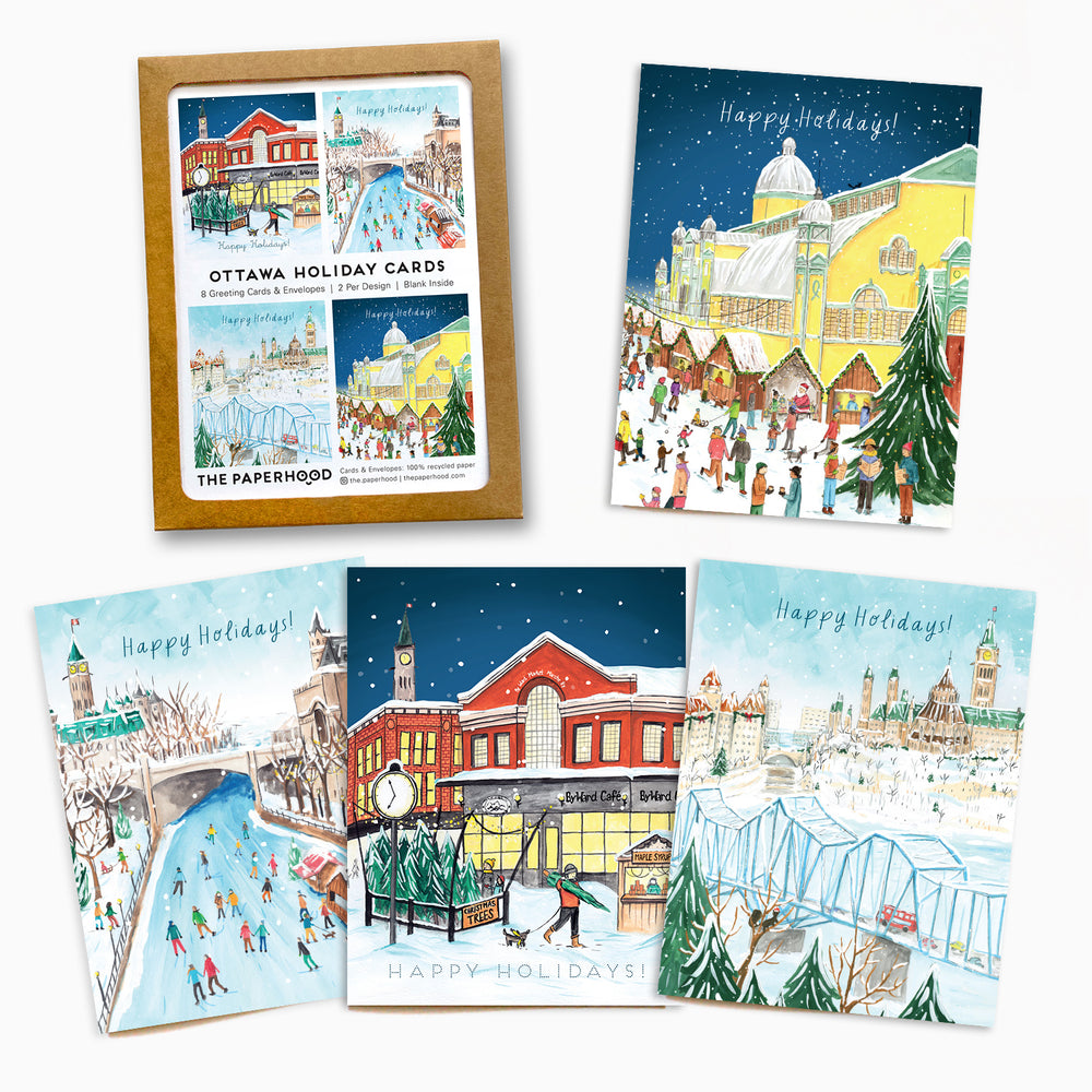 Assorted Box of 8 Ottawa Holiday Cards