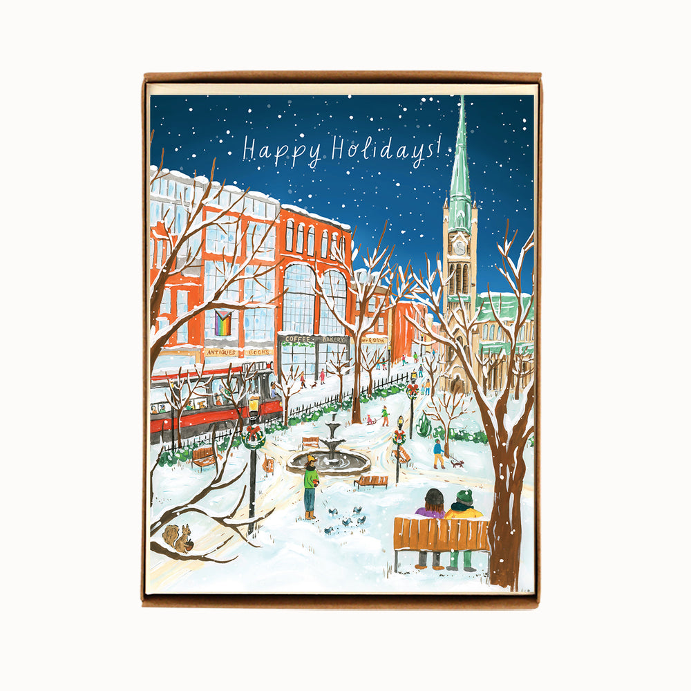 Box of 8 Toronto St. James Park Holiday Cards