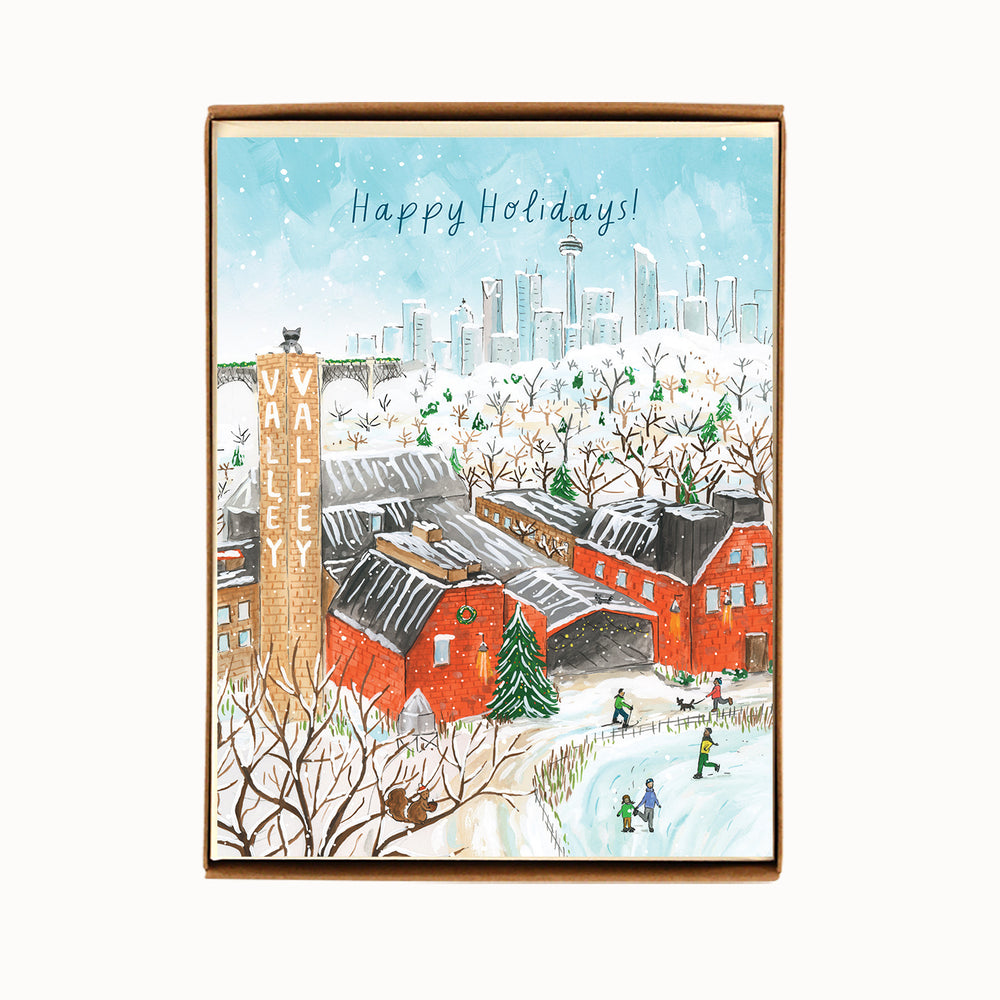 Box of 8 Toronto Don Valley - Evergreen Brickworks Holiday Cards