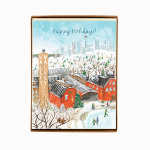 
                  
                    Load image into Gallery viewer, Box of 8 Toronto Don Valley - Evergreen Brickworks Holiday Cards
                  
                