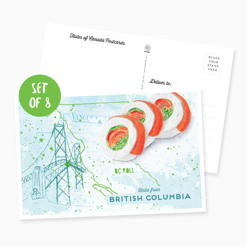 Hello from British Columbia Postcard - Set of 8
