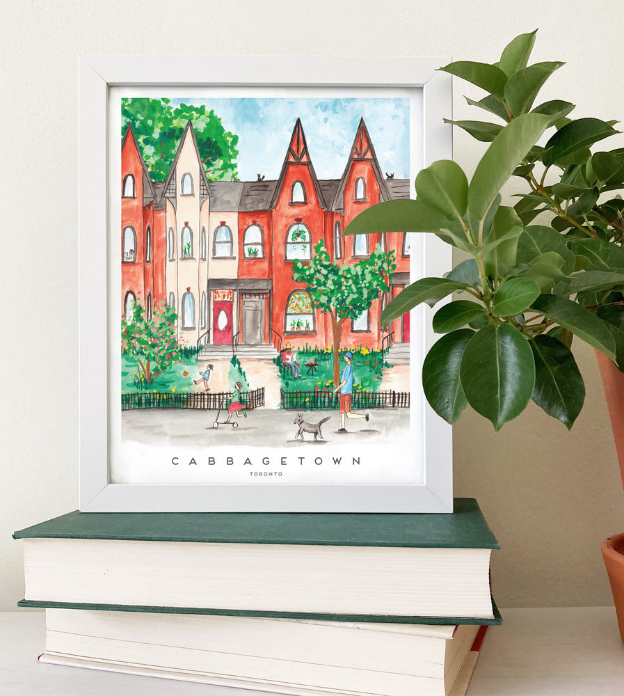 Toronto Cabbagetown 8x10 inch Art Print