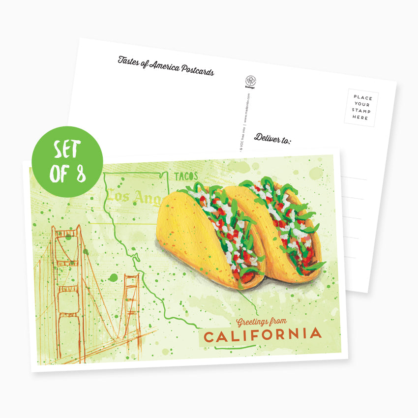 Greetings from California Postcard - Set of 8