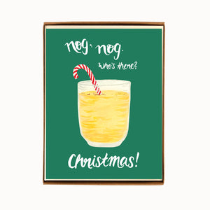 
                  
                    Load image into Gallery viewer, Box of 8 Eggnog Christmas Cards
                  
                