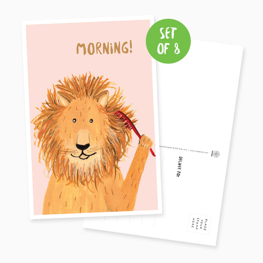 Lion Postcard - Set of 8