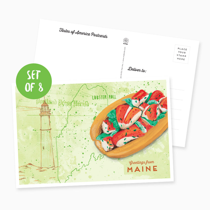 Greetings from Maine Postcard - Set of 8