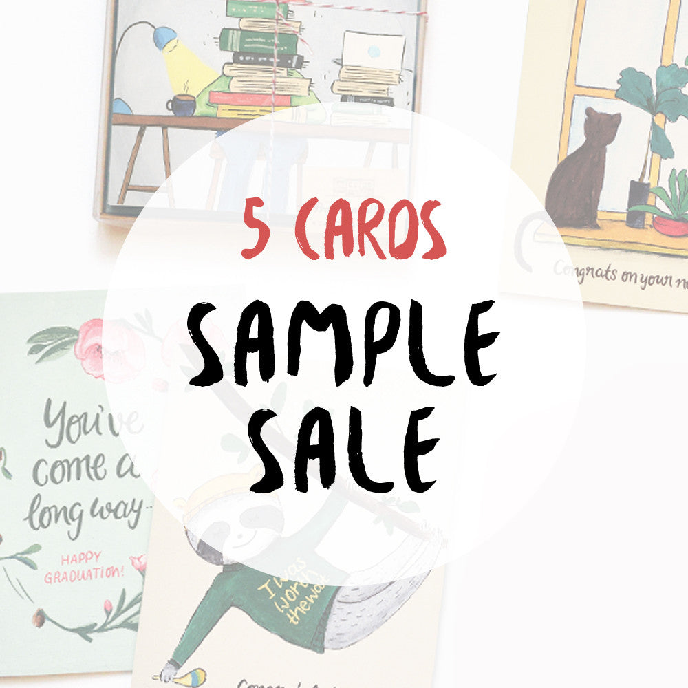 Greeting Card Sample SALE - Pack of 5 cards