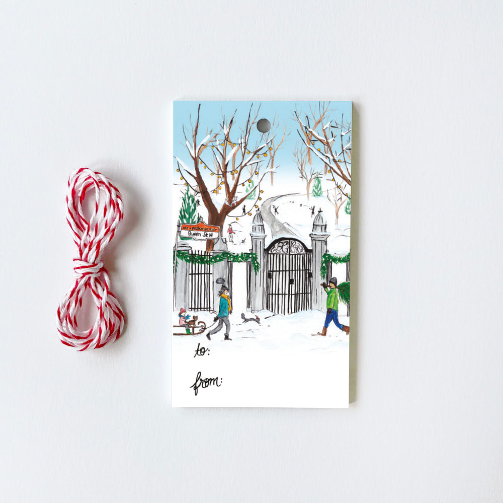 Toronto Bellwoods - 10 Holiday Gift Tags