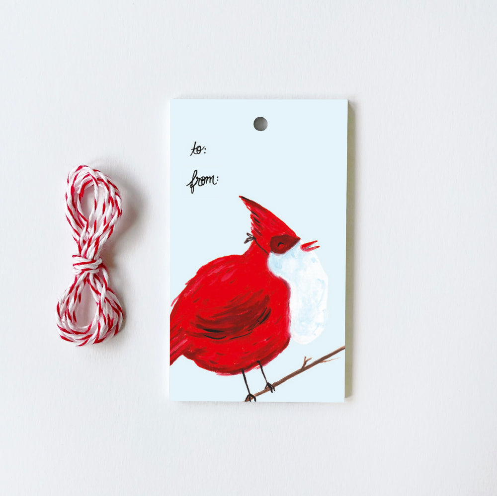 Cardinal - 10 Gift Tags