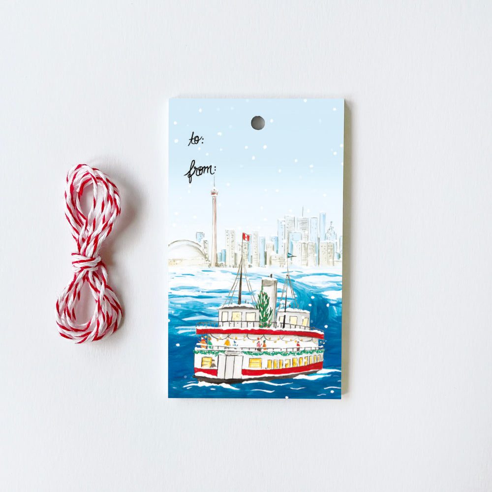 Toronto Ferry - 10 Holiday Gift Tags