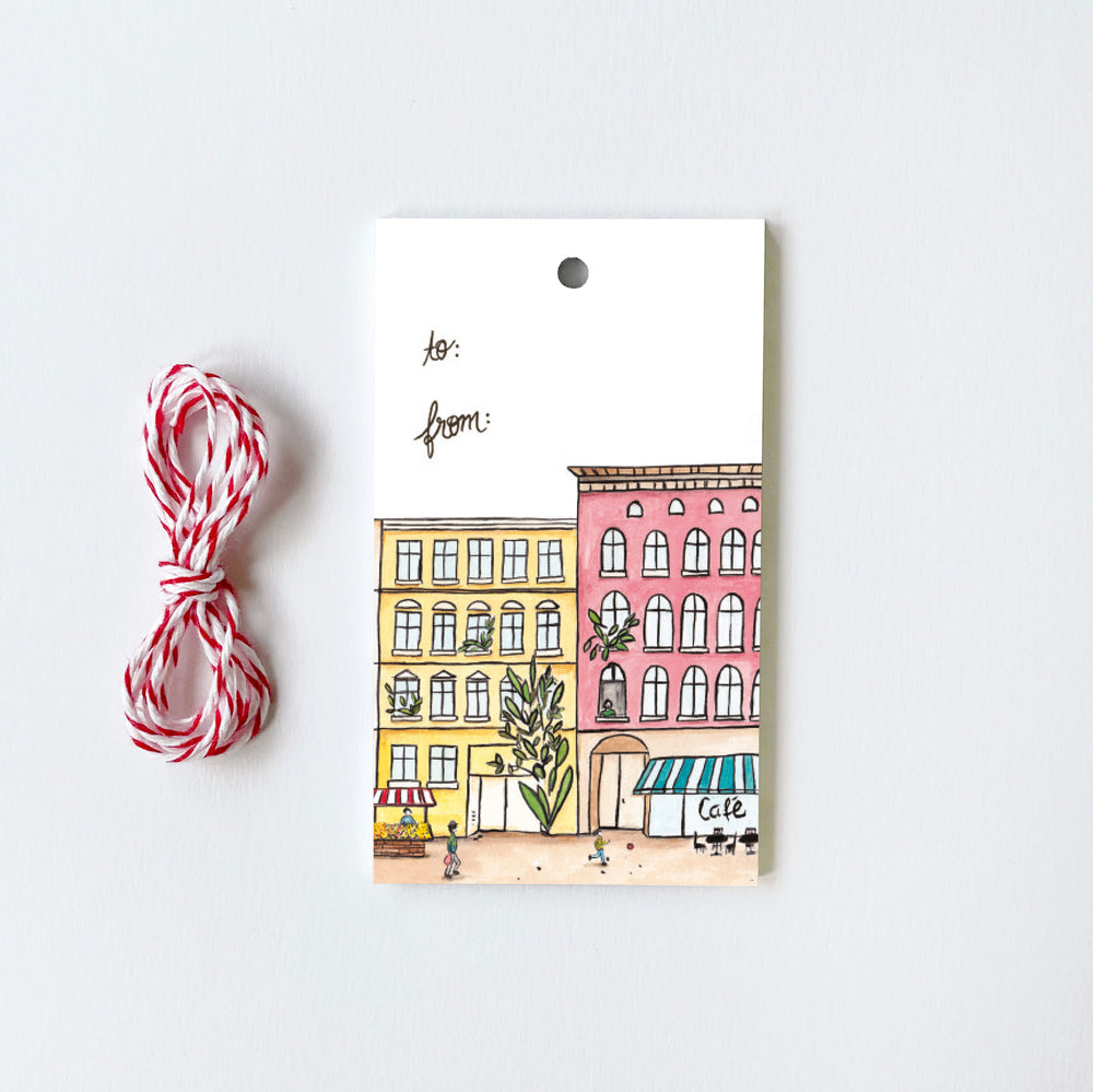 Houses - 10 Gift Tags