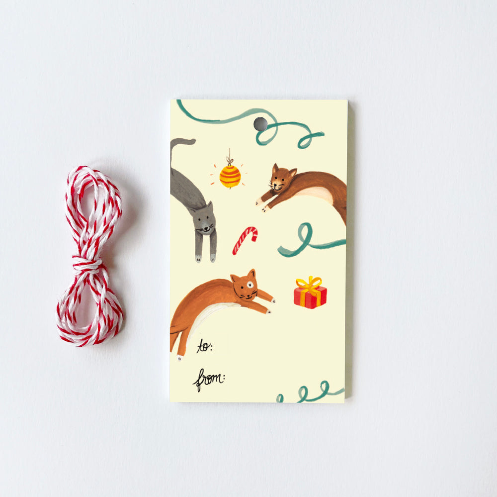 Jumping Cats - 10 Gift Tags