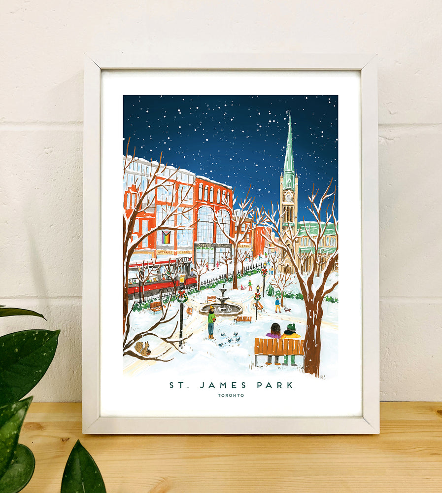 Toronto's St. James Park 12x16 inch Art Print