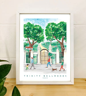 
                  
                    Load image into Gallery viewer, Trinity Bellwoods Print 12x16 inch Art Print
                  
                